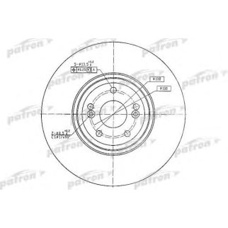 Диск тормозной передн RENAULT:VEL SATIS 06.02- фото