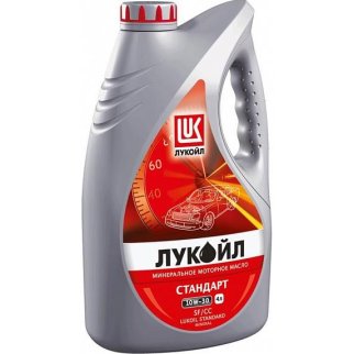 Масло моторное ЛУКОЙЛ СТАНДАРТ 10w30 SF/CC 4л. мин фото