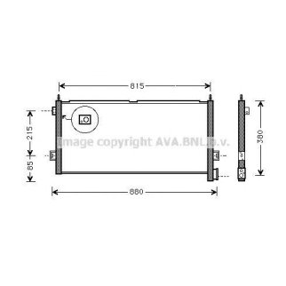 Радиатор кондиционера (конденсер) AVA VL5025 фото