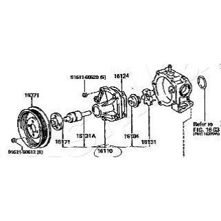 Насос водяной (помпа) ashika 35-02-297 фото