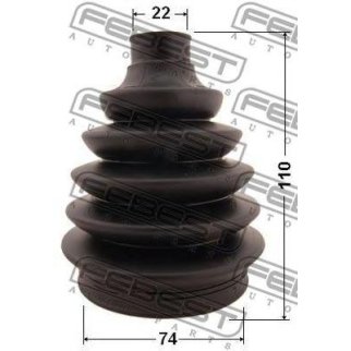 0217P-QG15_к-кт пыльника ШРУСа наружного! 74x110x22 Nissan Almera 00-06 фото