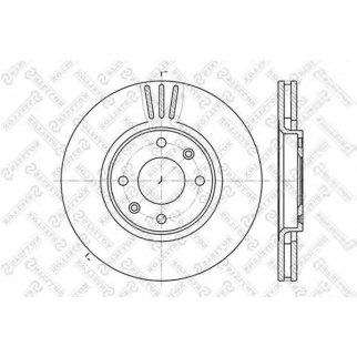 Диск тормозной Stellox 6020-1927V-SX фото