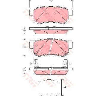 Колодки тормозные TRW GDB3432 фото