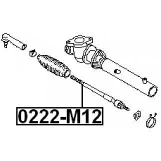 0222-M12_тяга рулевая! Nissan Liberty M12 98-04 фото 2