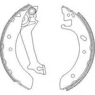 4512.00_=574SBS=523 100-SX=362287B=FSB421 !колодки барабанные Ford Mondeo 1.6i/1.8i/1.8TD 94-96 фото