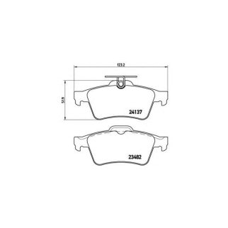 Колодки тормозные к-кт brembo P 59 042 фото