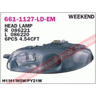 Фара передн прав с ЭК FIAT: MAREA WEEKEND 96- фото