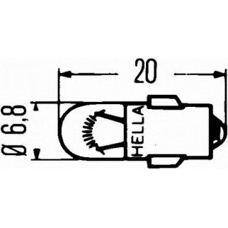 Лампа Hella 8GP 002 066-241 фото