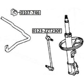 Стойка переднего стабилизатора ASVA 0123-ZZT230F фото