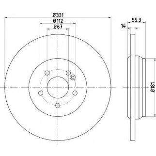 Диск тормозной задний TEXTAR 92103303 фото