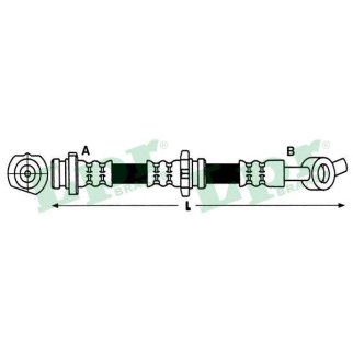 Шланг тормозной передний фото