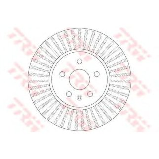 Диск тормозной передний вентилируемый TRW DF6629 фото