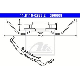 Пружина переднего суппорта ATE 11.8116-0283.2 фото