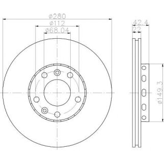 Диск тормозной задний TEXTAR 92152200 фото