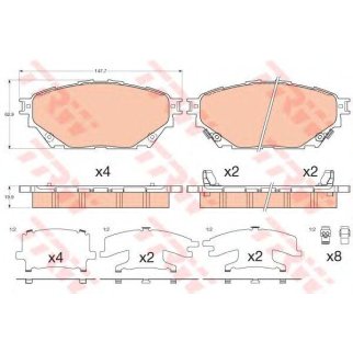 Колодки тормозные к-кт TRW GDB3611 фото