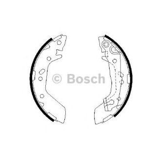 Колодки барабанные к-кт BOSCH 0 986 487 655 фото