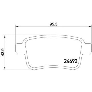 Колодки тормозные к-кт brembo P 50 107 фото