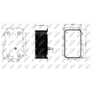 Радиатор масляный NRF 31335 фото