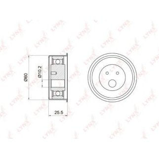 Ролик ГРМ LYNXauto PB1038 фото