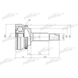 Шрус привода PATRON PCV2131 фото