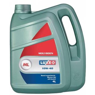 Масло моторное Luxe Molybden 10W-40 полусинтетическое 4 л 114 фото