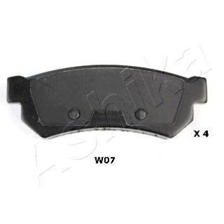 Колодки тормозные задние дисковые к-кт ashika 51-0W-W07 фото