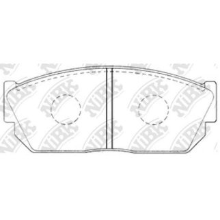 Колодки тормозные NiBK PN8013 фото