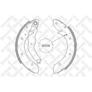 407 101-SX_=4396.01=575SBS! колодки барабанные Renault Megane Scenic all 97-99 фото