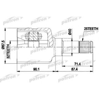 ШРУС внутр. левый к-кт фото