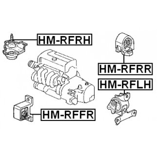 HM-RFLH_подушка двигателя левая! Honda Step WGN RF3-RF8 01-05 фото 2