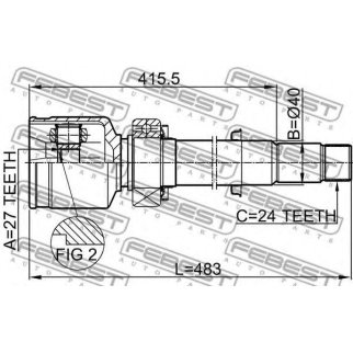 Шрус внутренний правый 27x40x24 фото