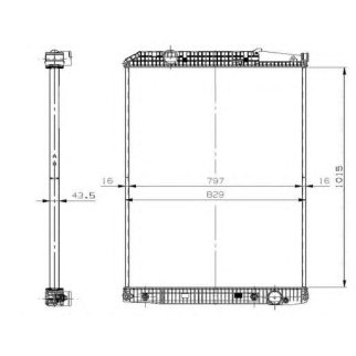 Радиатор основной NRF 509578 фото