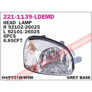 Фара передн лев с ЭК HYUNDAI: SANTA FE 00-06 фото