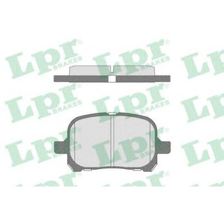 Колодки тормозные передние к-кт Lpr 05P712 фото