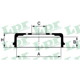 Барабан тормозной задн TOYOTA: AVENSIS 97-03, AVENSIS Liftback 97-03, AVENSIS Station Wagon 97-03 фото