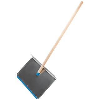 Лопата снеговая алюминиевая 600х400х1420мм деревянный черенок СИБРТЕХ фото