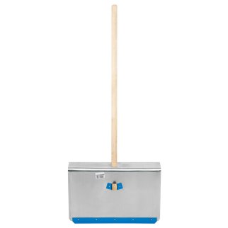 Лопата снеговая алюминиевая 600х400х1420мм деревянный черенок СИБРТЕХ фото 3