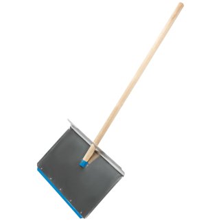 Лопата снеговая алюминиевая 600х400х1420мм деревянный черенок СИБРТЕХ фото