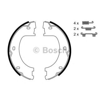 Колодки ручного тормоза к-кт BOSCH 0 986 487 751 фото