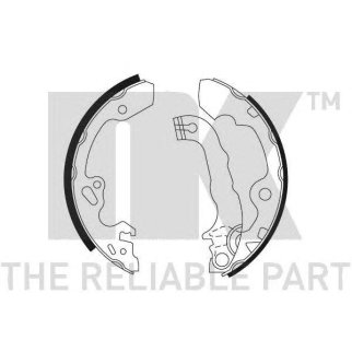 Колодки барабанные к-кт NK 2725632 фото