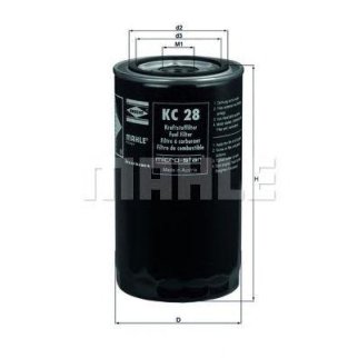 Фильтр топливный MAHLE KC 28 фото