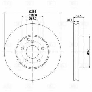Диск тормозной TRIALLI DF 150107 фото 3