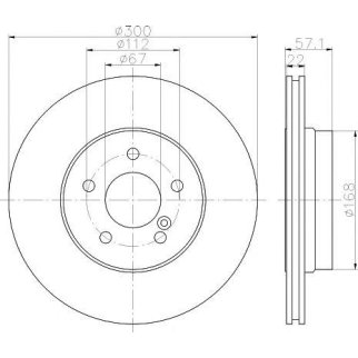 Диск тормозной задний MINTEX MDC2051 фото