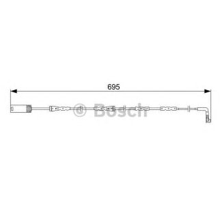 Датчик износа колодок BOSCH 1 987 473 050 фото