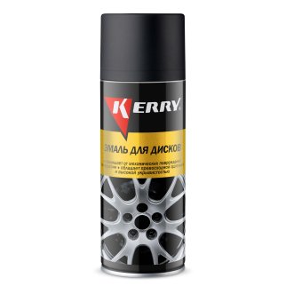 Эмаль для дисков черная матовая 520 мл KERRY KR9606 фото
