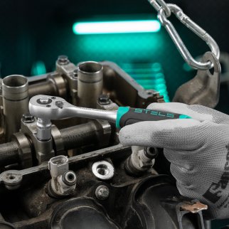 Набор инструментов, 1/2",3/8", 1/4", CrV, пластиковый кейс 142 предм. Stels фото 34
