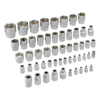 Набор инструментов, 1/2",3/8", 1/4", CrV, пластиковый кейс 142 предм. Stels фото 40