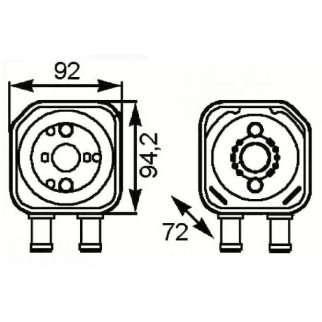 NRF 31179_радиатор масляный! VW Golf/Passat, Audi A4/A6 1.9-3.2 97> фото