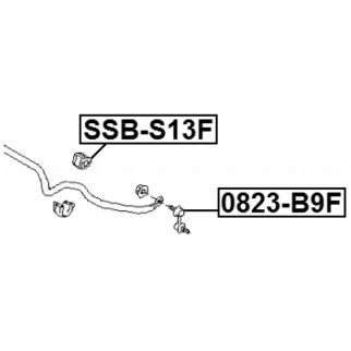 Втулка переднего стабилизатора FEBEST SSB-S13F фото 2 Втулка переднего стабилизатора FEBEST SSB-S13F фото 2