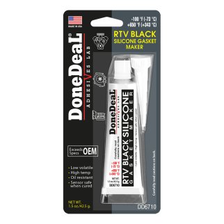 Герметик DoneDeal силиконовый черный 42.5г. фото